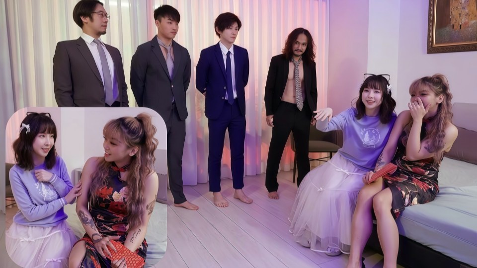 胎妈妈逛鸭店！胎妈妈介绍西装小鲜肉给佩岑！6P无码性爱