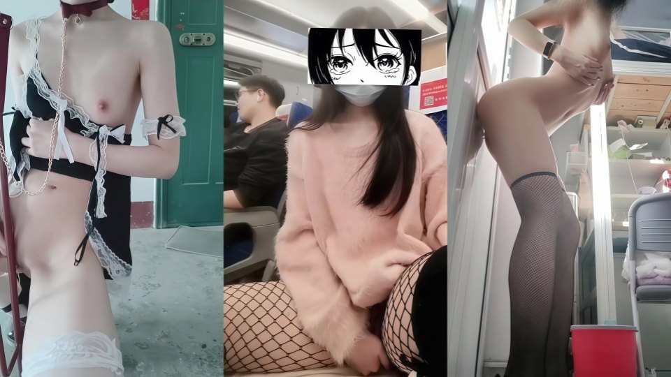 【小圆】学生妹喜欢露出，定制任务学校楼道露出、穿着内裤尿