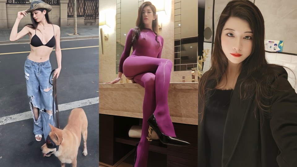 高质量TS美妖【饼干】高颜值御姐，爆乳黑丝美腿大长腿，捆绑SM掐脖子狠干，好利来姐妹双飞！