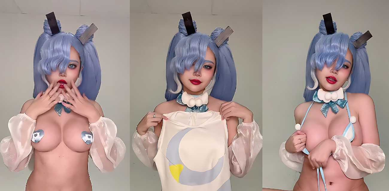 COS女神【ZinieQ】定制福利私拍，初音未来宝可梦世界全裸展示身姿，美乳蜜穴三点遮露摆出各种撩人动作